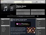 iTunes 黑色音乐WP免费模板