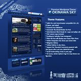 Okinawa 蓝色杂志免费模板