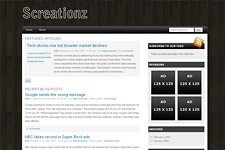 ScreationZ 黑色简约免费模板