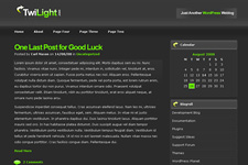 TwiLight : FreeThemeLayouts绿色简约WP免费模板