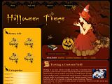 Vee's Halloween 褐色节日免费模板
