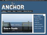 Anchor 蓝色Web 2.0商业模板