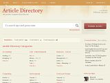 Article Directory 蓝色简洁高级模板