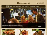 Restaurant : CloverThemes褐色餐厅WP商业模板