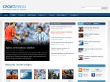 SportPress : WPZoom蓝色杂志WP商业模板
