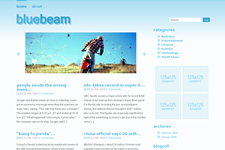 BlueBeam : FreeThemeLayouts蓝色简约WP免费皮肤