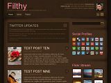 Filthy : ThemeForest褐色杂志收费模板