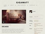 Gigawatt : Obox Design黑色视频WP高级模板